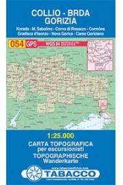Мапа 054 Табаццо Цоллио, Горица - Царсо Исонтино Брда - Нова Горица