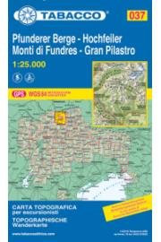 Mapa 037 Hochfeiler , Pfunderer Berge, Tabaco