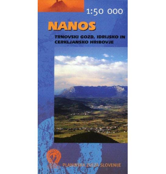 Nanos - Trnovski gozd, Idrijsko in Cerkljansko hribovje 1 : 50.000