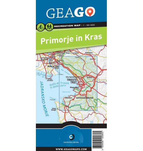 Rekreacijska karta GeaGo Primorje i Kras 1:50 000