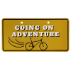 Fahrradtafel Going on an adventure