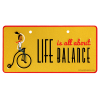 Targa per la bici  Life is all about balance