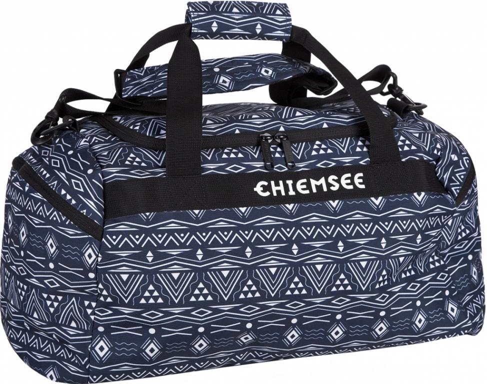CHIEMSEE Matchbag Large Sporttasche Tasche Marshmallow Weiß Blau Neu 