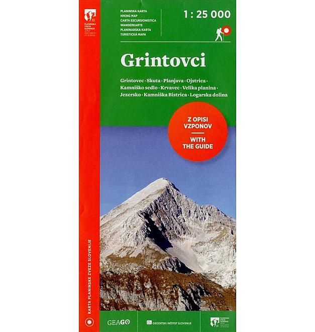 Mapa Grintovci 1 : 25000