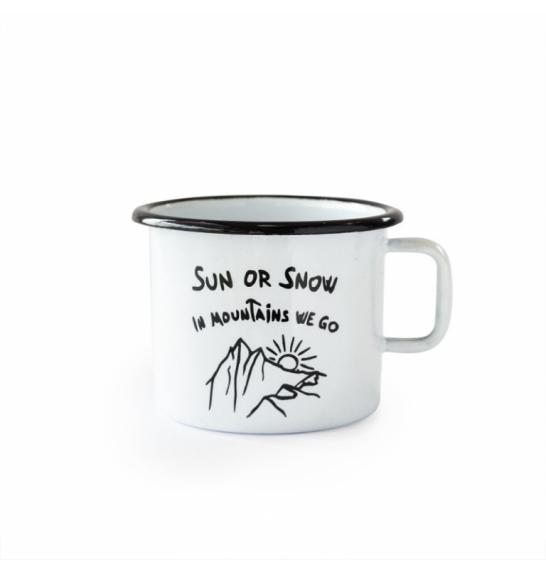 Pentolino smaltato (0.37L) Cuckoo Cups Sun Or Snow