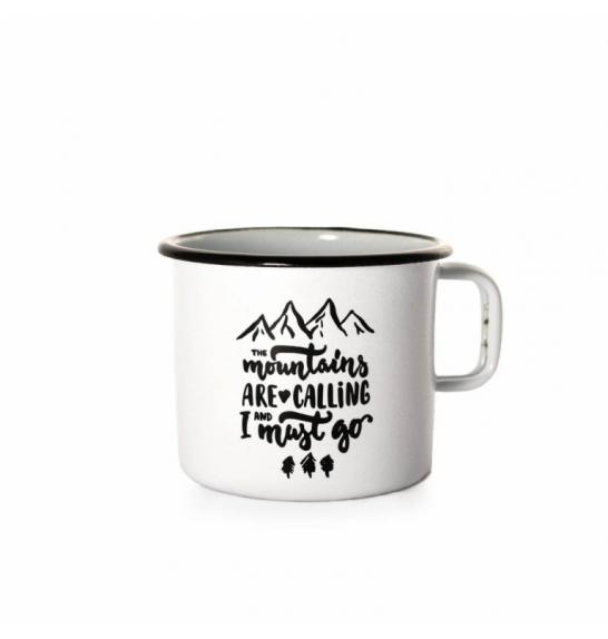 Emailierter Becher (0,37 L) Cuckoo Cups Mountains are Calling