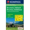 Mappa Kompass Bruneck, Toblach- Brunico, Dobbiaco 57- 1:50.000