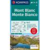 Zemljovid Kompass Mont Blanc 85 - 1:50.000