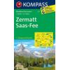 Zemljovid Kompass Zermatt- Saas Fee 117- 1:40.000
