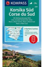 Kompass Corsica south 2251- 1:50.000