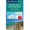Zemljovid Kompass Korzika sjever 2250- 1:50.000