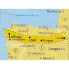 Mapa Kompass Camino de Jacob 133 - Santiago de Compostela 1:100.000