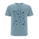Camiseta de algodón orgánico con estampado Hybrant