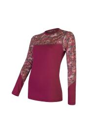 Maglietta lunga da donna in lana merino Sensor Impress
