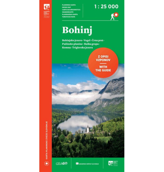 Planinarska karta Bohinj 1: 25.000 (2019)