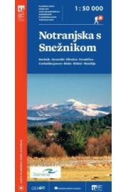 Karta Notranjske sa Snežnikom 1: 50.000