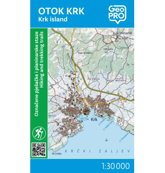 Map GeoPro Krk Island