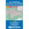 Zemljevid Tabacco 028 Val Tramontina, Val Cosa, Val d'Arzino