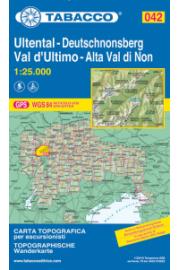 Zemljevid Tabacco 042 Val d'Ultimo / Ultental