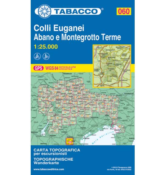 Zemljovid  Tabacco 060 Colli Euganei, Abano e Montegrotto Terme