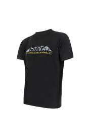 Sensor Mountains Camiseta de manga corta de merino para hombre