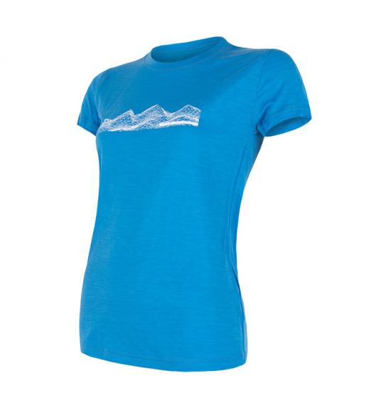 Women's merino short sleeve shirt Sensor Mountains