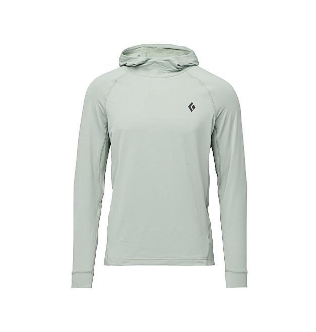 Moška aktivna majica s kapuco Black Diamond Alpenglow UPF 40+