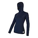 Sudadera con capucha de doble cara de merino Sensor para mujer