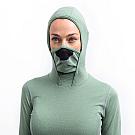 Sudadera con capucha de doble cara de merino Sensor para mujer