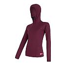 Sudadera con capucha de doble cara de merino Sensor para mujer