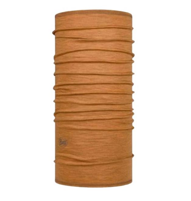 Gorro multiusos Buff Lightweight Merino Solid Mostaza