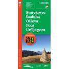Mapa de PZS Smrekovec, Raduha, Olševa 1:30 000