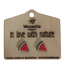 Drvene naušnice WoodCo Lubenice