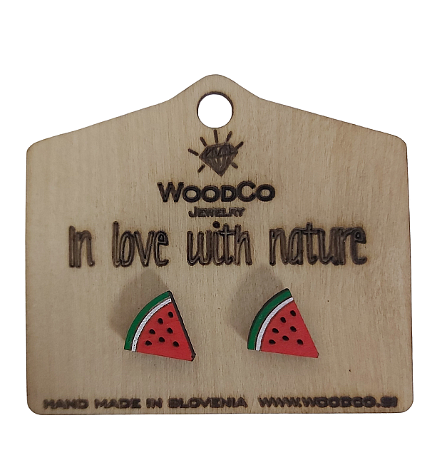 Drvene naušnice WoodCo Lubenice