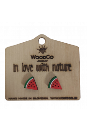 Holz-Ohrringe WoodCo Wassermelonen