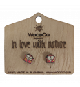 Pendientes de madera WoodCo VW T1
