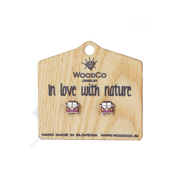 WoodCo VW T1 drvene naušnice