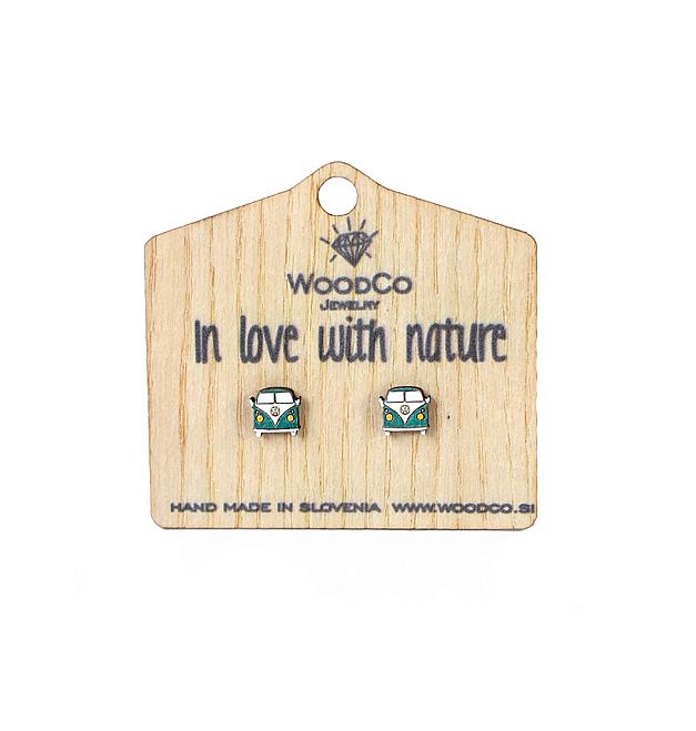 Pendientes de madera WoodCo VW T1