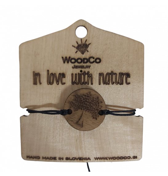 Drvena narukvica WoodCo In love with nature