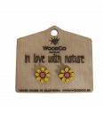 Pendientes de madera WoodCo Marjetice amarillo