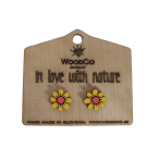 Pendientes de madera WoodCo Marjetice amarillo