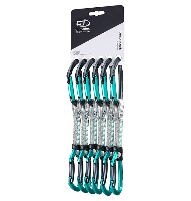 Sistema de mosquetón 6x Climbing Technology Lime