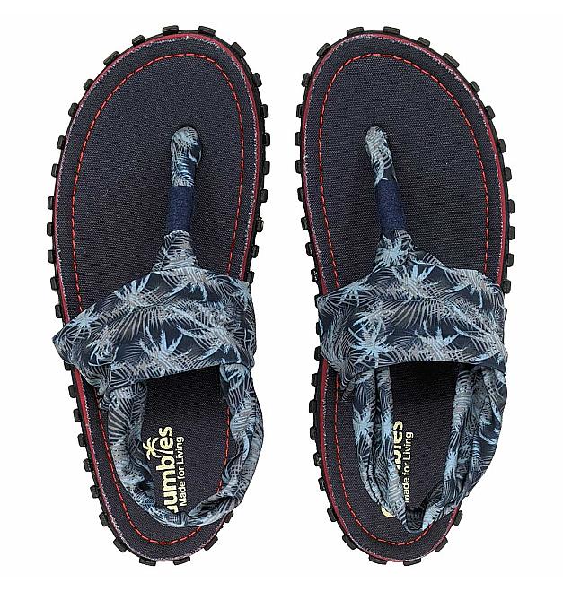 Women Flip Flops Gumbies Navy Slingback