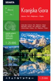 Karta Kranjske Gore 1:25 000