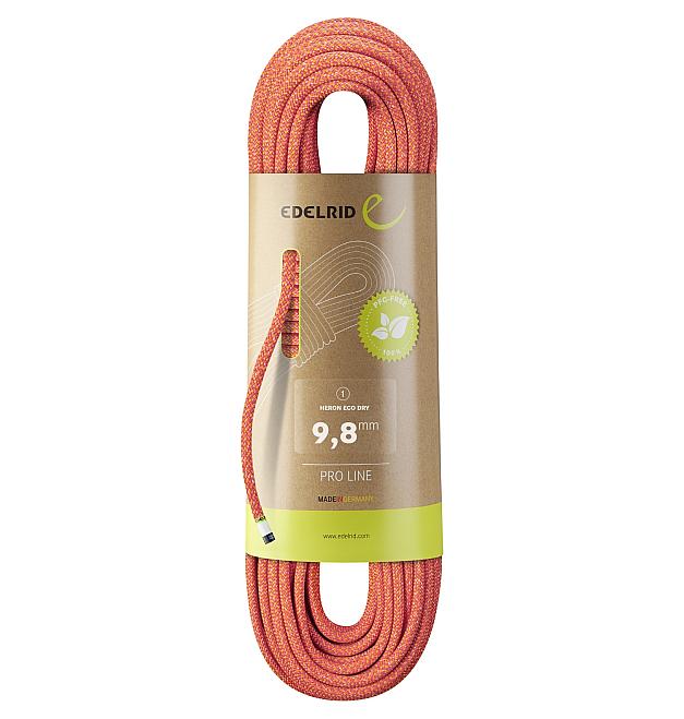 Cuerda de escalada simple Heron Eco Dry 9.8mm 70m