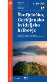 Mapa de PZS Škofjeloško, Cerkljansko hribovje 1:50.000