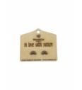 Pendientes de madera WoodCo Rainbow