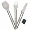 Cutlery Esbit 3-pcs Titanium/silicon