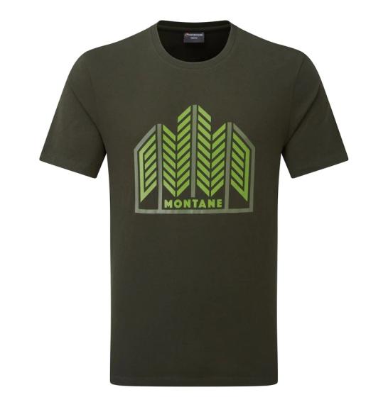 T-shirt da uomo foresta montana