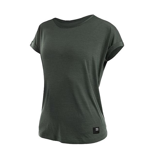 Camisa merino de manga corta para mujer Sensor Traveler